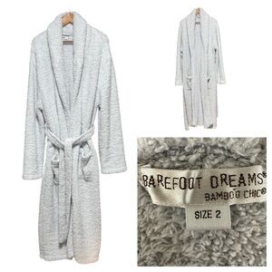 COZY NEUTRAL | BAREFOOT DREAMS Plush Bamboo Chic Robe Lounge Luxe | Comfy